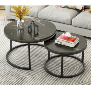 Living room home minimalist round coffee table